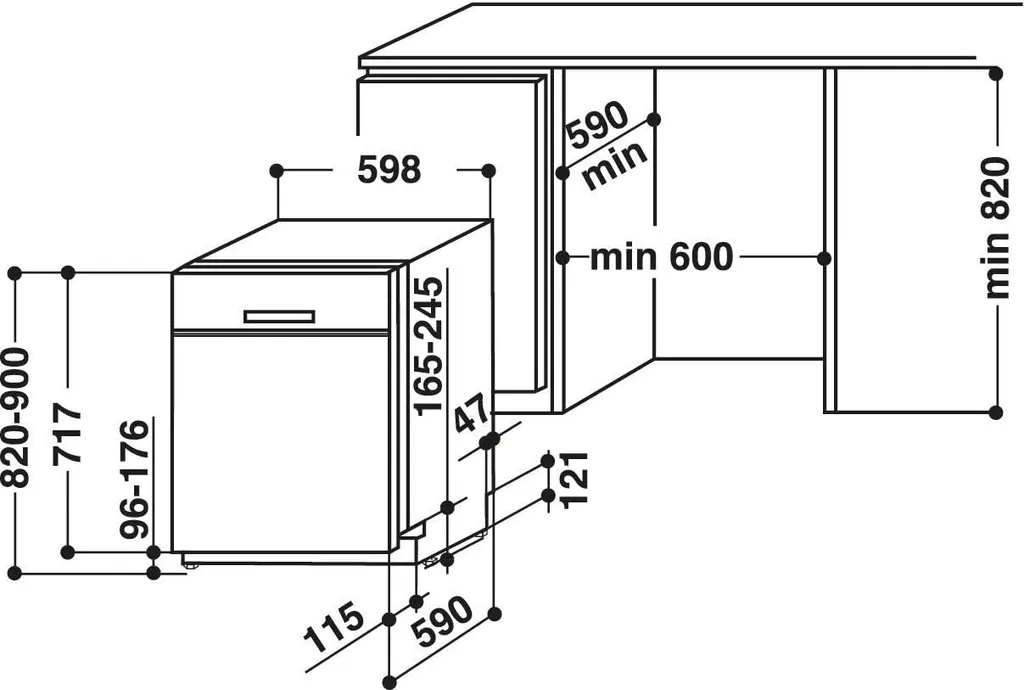Bauknecht BUO 3O41 PLT X Unterbau-Geschirrspüler 60 Cm /14 Maßgedecke /10 Standardprogramme Und 1 Sensorprogramm/PowerClean/ActiveDry/Besteckschublade/Vollwasserschutz 10 Bauknecht BUO 3O41 PLT X Unterbau-Geschirrspüler 60 Cm /14 Maßgedecke /10 Standardprogramme Und 1 Sensorprogramm/PowerClean/ActiveDry/Besteckschublade/Vollwasserschutz - Image 8