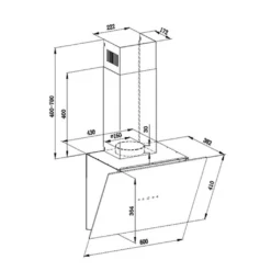 PKM Dunstabzugshaube Schräghaube Wandesse Metall Glas S33-60A+BTH 60cm Schwarz -Angebote Herd Liebe Store 7ab8f6563dc7cd11494dc3638d07a4ac
