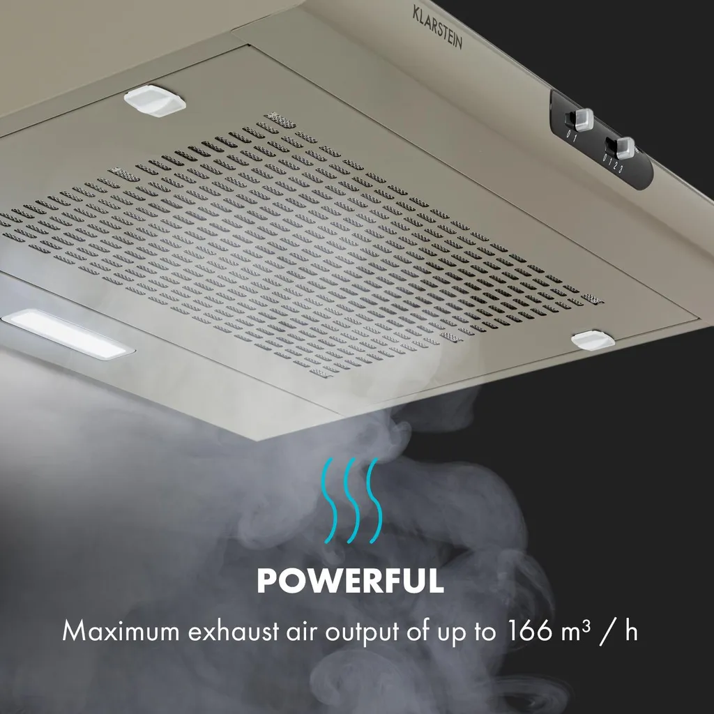 Klarstein Capannina Unterbauhaube , Dunstabzugshaube , Abluft/Umluft , Breite: 60 Cm , Max. Abluftleistung: 166 M³/h , EEC C , 3 Lüftungsstufen , Schieberegler , Installation: Wand- Oder Unterschrankanbau , Material: Edelstahl , LED-Kochfeldbeleuchtung , Silber 9 Klarstein Capannina Unterbauhaube , Dunstabzugshaube , Abluft/Umluft , Breite: 60 Cm , Max. Abluftleistung: 166 M³/h , EEC C , 3 Lüftungsstufen , Schieberegler , Installation: Wand- Oder Unterschrankanbau , Material: Edelstahl , LED-Kochfeldbeleuchtung , Silber - Image 7