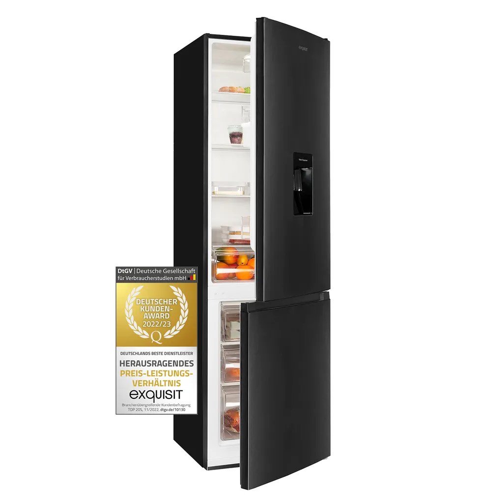 Exquisit Kühl-Gefrierkombi KGC265-70-WS-040D Inoxlook-az | 260 L Nutzinhalt 3 Exquisit Kühl-Gefrierkombi KGC265-70-WS-040D Inoxlook-az | 260 L Nutzinhalt