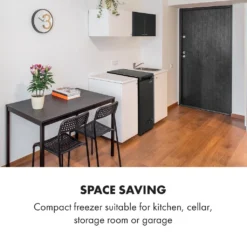 Klarstein Gefrierschrank Gefriertruhe - Tiefkühltruhe Gefrierbox - Temperaturregler - Bodenrollen - Freistehend - 50 Liter - Mattschwarz Tiefkühlschrank Freistehend Gefriertruhe Gefrierschrank Groß Kühltruhe Gefriergeräte -Angebote Herd Liebe Store 7d3dff0f7698b53da7441c6fe626816b