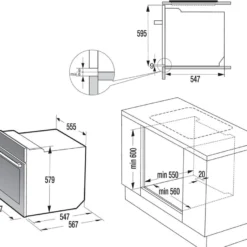 Gorenje Black Set 4 PYROLYSE Einbauherd - Set Mit Glaskeramik-Kochfeld Mit Edelstahlrahmen - 77L XXL Volumen - GentleClose - AirFry - PizzaMode - ChildLock - PerfectGrill - Teleskopauszüge - Schwarz -Angebote Herd Liebe Store 7d5ce9753d7e85e7f636b3c2cbb7a5fc