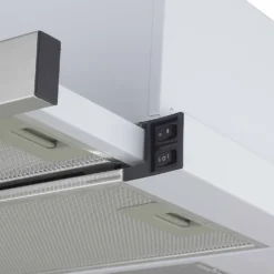 VIESTA VDE6065SR Dunstabzugshaube 60cm - Edelstahl Einbau Flachschirmhaube Mit Fettfiltern - Ausziehbar - Abluft- & Umluftfunktion - Dunstabzug Mit Silberner Edelstahlblende - Energieklasse B -Angebote Herd Liebe Store 7dab5f6fc46c3e3f9193142ff203a7f2