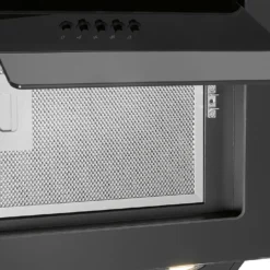 Bomann DU 7602 G Kopffreie Vertikal-Dunstabzugshaube 60cm, Glas-Front, Umluft- Oder Abluft-Betrieb & LED Beleuchtung, Mit Aluminium-Dunstfilter, Abzug 350 M3/h, Schwarz -Angebote Herd Liebe Store 7e60d3f24a586b5fd62b75d8e7d26f40