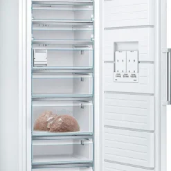 Bosch GSN58AWCV Serie 6 Freistehender Gefrierschrank/C / 191 X 70 Cm / 202 KWh/Jahr/Weiß / 366 L/XXL Größe/LED Beleuchtung/VarioZone/NoFrost