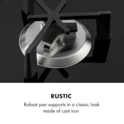 Klarstein Trifecta 4 Gaskochfeld ,4-flammig ,autark ,60 Cm ,Einbau ,Triangle-Brenner ,Erdgas/Propangas ,Sicherheitsventile ,automatische Abschaltung ,Gusseisen ,Glaskeramik Ø 6 Mm ,schwarz -Angebote Herd Liebe Store 7ebffaf274e9f0a8d27a161c871c4755