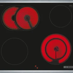 Bosch NKN645GA2E Serie | 4, Elektrokochfeld, 60 Cm, Herdgesteuert, Schwarz, Aufliegender Rahmen