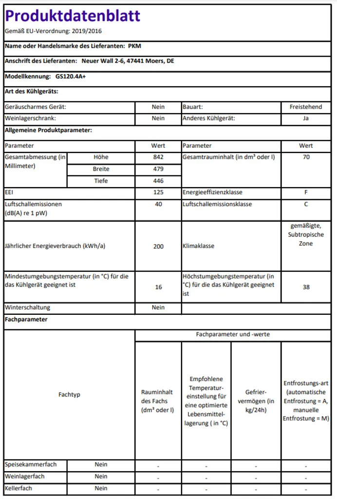 PKM Tiefkühlschrank Gefrierschrank Froster Gefriertruhe GS 120.4 Weiß F 70 L 7 PKM Tiefkühlschrank Gefrierschrank Froster Gefriertruhe GS 120.4 Weiß F 70 L - Image 5