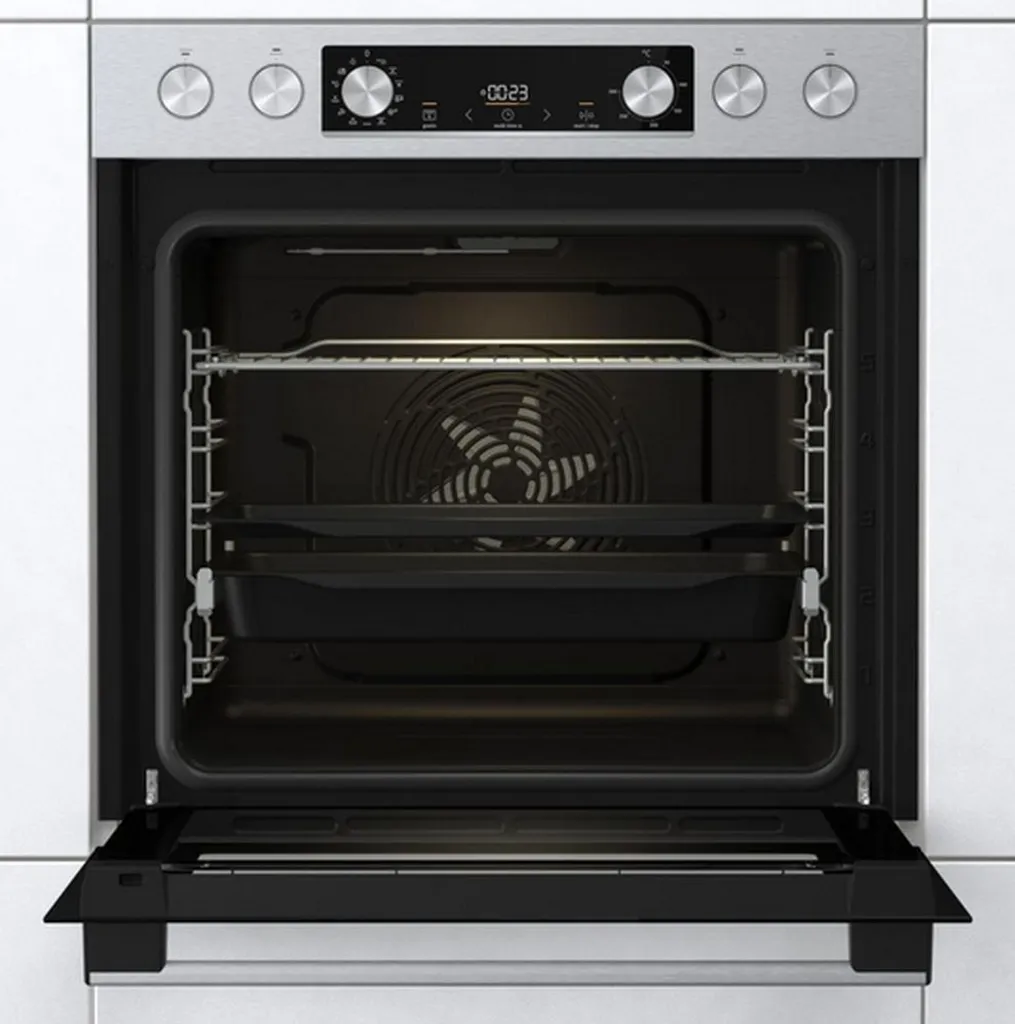 Gorenje Steel Set 4 Einbauherd - Set Mit Glaskeramik-Kochfeld Mit Edelstahlrahmen - 77L XXL Volumen - GentleClose & -Open - AirFry - PizzaMode - ChildLock - PerfectGrill - Teleskopauszüge - Schwarz 15 Gorenje Steel Set 4 Einbauherd - Set Mit Glaskeramik-Kochfeld Mit Edelstahlrahmen - 77L XXL Volumen - GentleClose & -Open - AirFry - PizzaMode - ChildLock - PerfectGrill - Teleskopauszüge - Schwarz - Image 13