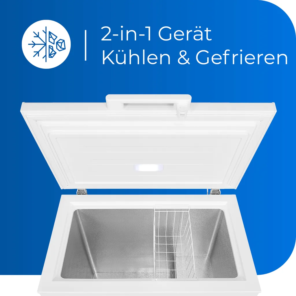 Exquisit Gefriertruhe GT200-HE-010E Weiss | Standgerät | 182 L Volumen | Weiß 7 Exquisit Gefriertruhe GT200-HE-010E Weiss | Standgerät | 182 L Volumen | Weiß - Image 5