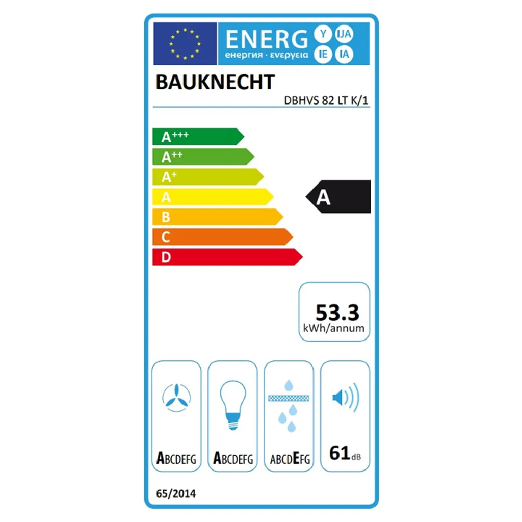 BAUKNECHT DBHVS 82 LT K/1 Kopffrei-Dunstabzugshaube 80cm 16 BAUKNECHT DBHVS 82 LT K/1 Kopffrei-Dunstabzugshaube 80cm - Image 14