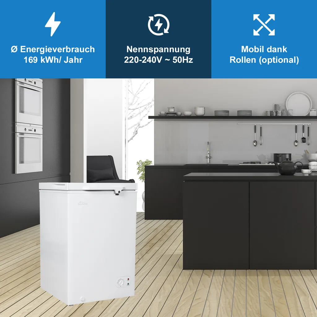 TroniTechnik Gefriertruhe Kühltruhe Kühlfach BORGAR 110L Abschließbar Mit Korb 14 TroniTechnik Gefriertruhe Kühltruhe Kühlfach BORGAR 110L Abschließbar Mit Korb - Image 12