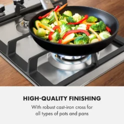 Klarstein Ignito Domino Gaskochfeld , 2-flammig , Autark , 30 Cm , Einbau , Sabaf-Brenner , Erdgas/Propangas , Sicherheitsventile , Automatische Abschaltung , Topfträger Aus Gusseisen , Edelstahl , Silber -Angebote Herd Liebe Store 83faf4e8a2283f5d98b259920cf514fc