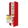 Exquisit Kühl-Gefrierkombination KGC260-75-LF-E-050E Rot | 262 L Nutzinhalt | Rot -Angebote Herd Liebe Store 8519b9d2113536bb0a31836d3d0629ec
