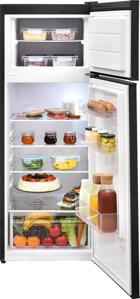 Respekta Kühlschrank Retro Kühlschrank Stand Kühl-Gefrierkombination Schwarz 12 Respekta Kühlschrank Retro Kühlschrank Stand Kühl-Gefrierkombination Schwarz - Image 10