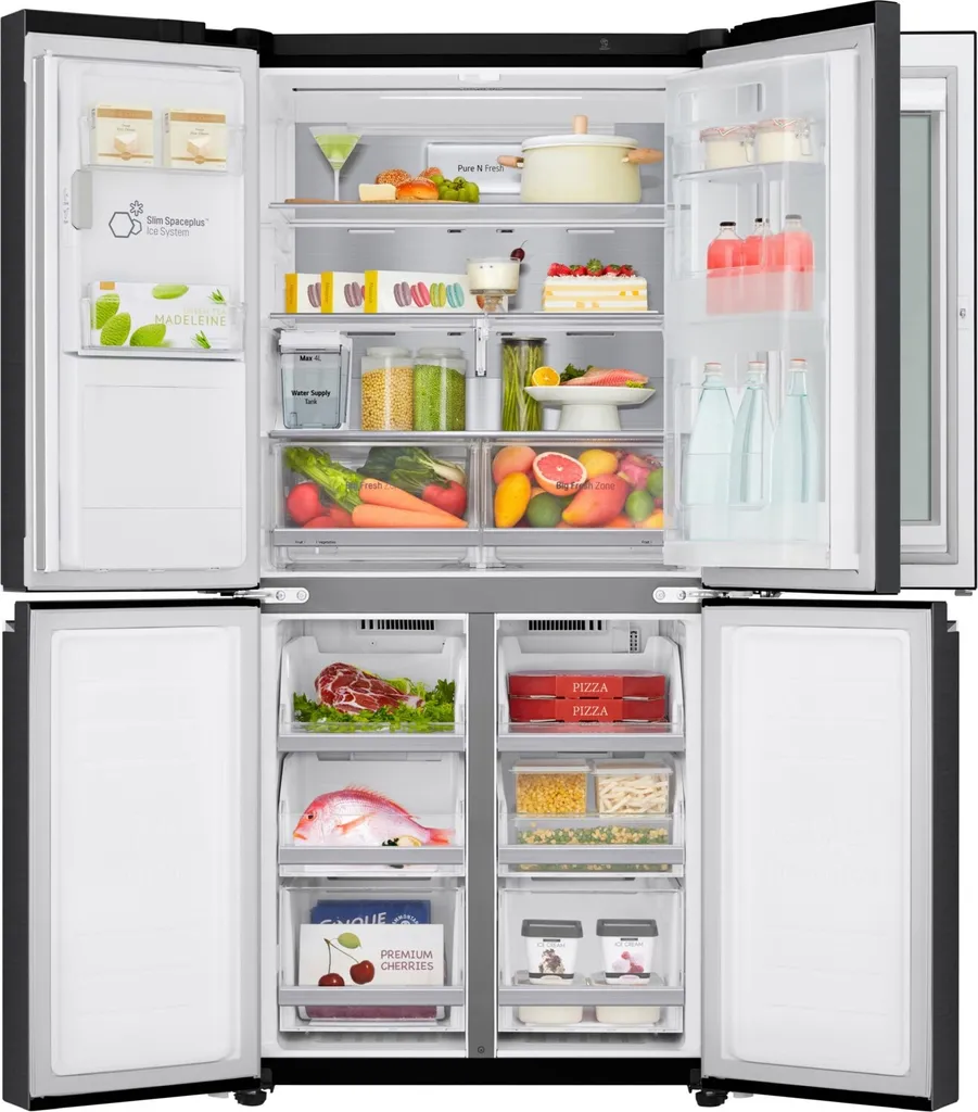 LG GMX844MCBF, Freistehend, Schwarz, French Door, LED, Berührung, LED 4 LG GMX844MCBF, Freistehend, Schwarz, French Door, LED, Berührung, LED - Image 2