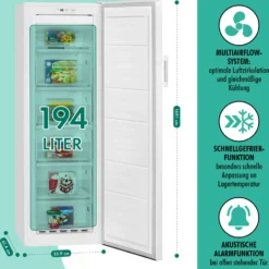 Bomann® Gefrierschrank Nofrost Freistehender 194 Liter Nutzinhalt, Total No Frost - Nie Wieder Abtauen - Schnellgefrierfunktion U. MultiAirflow-System, Türanschlag Wechselbar - GS 7326.1 Weiß 14 Bomann® Gefrierschrank Nofrost Freistehender 194 Liter Nutzinhalt, Total No Frost - Nie Wieder Abtauen - Schnellgefrierfunktion U. MultiAirflow-System, Türanschlag Wechselbar - GS 7326.1 Weiß -Angebote Herd Liebe Store 85a9c3b9ce92b19636c8d44257fd8216