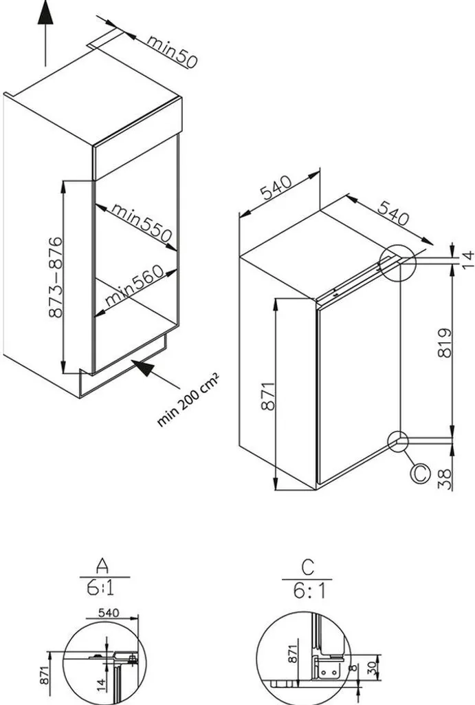 Amica EGS 16173, Gefrierschrank, 880 Mm Nische, Schlepptür-Technik, 9 Amica EGS 16173, Gefrierschrank, 880 Mm Nische, Schlepptür-Technik, - Image 7