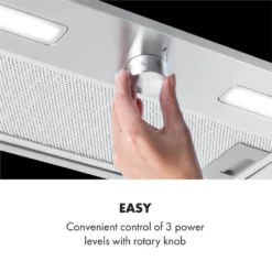 Klarstein Simplica 52 Lüfterbaustein ,Einbauhaube ,52 Cm Breit ,Abluftleistung: 400 M³/h ,Umluftbetrieb Möglich ,Drehknopf ,3 Stufen ,LED-Beleuchtung: 2 X 1,5 W ,Dunstabzugshaube ,Edelstahl -Angebote Herd Liebe Store 85b8c9cd29bbb33bd3849202c5cdfdbd