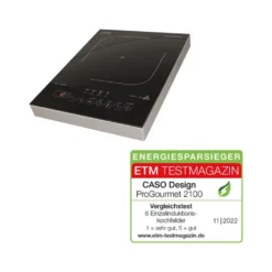 CASO ProGourmet 2100 Induktionskochplatte Mobil, Smart Control 2100 Watt, 4 Direkt- Und Warmhaltefunktion 60-240°C, Überhitzungsschutz, Glaskeramik -Angebote Herd Liebe Store 866e8cfd91083fd90a81e3bce0b36229