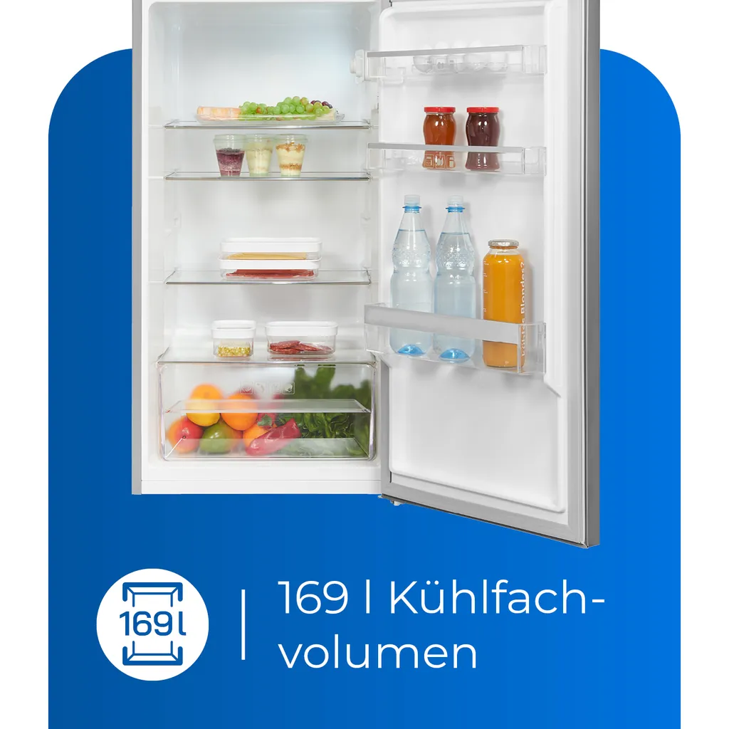 Exquisit Kühl- Und Gefrierkombination KGC270-45-040E Inoxlook | Standgerät | 206 L Volumen | Inoxlook 6 Exquisit Kühl- Und Gefrierkombination KGC270-45-040E Inoxlook | Standgerät | 206 L Volumen | Inoxlook - Image 4
