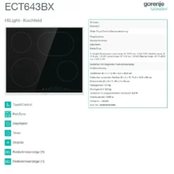 Gorenje ECT643BX Elektro-Kochfelder - Edelstahl -Angebote Herd Liebe Store 89890aec21f52c7e5a1a4dfbd5dfb506