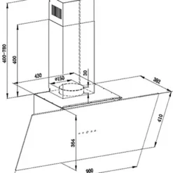 PKM Dunstabzugshaube Schräghaube Wandesse Metall Glas S33-90A+BTH 90cm Schwarz -Angebote Herd Liebe Store 8a3e8e124cbb22a9c86331221a746798