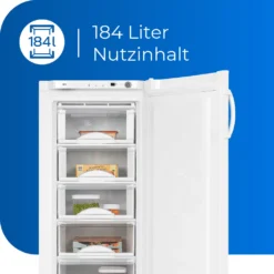 Exquisit Gefrierschrank GS184-H-100E Weiss | 184 L Nutzinhalt | Weiß 11 Exquisit Gefrierschrank GS184-H-100E Weiss | 184 L Nutzinhalt | Weiß -Angebote Herd Liebe Store 8d8afccd12a5663e97323e88b7e6d76d