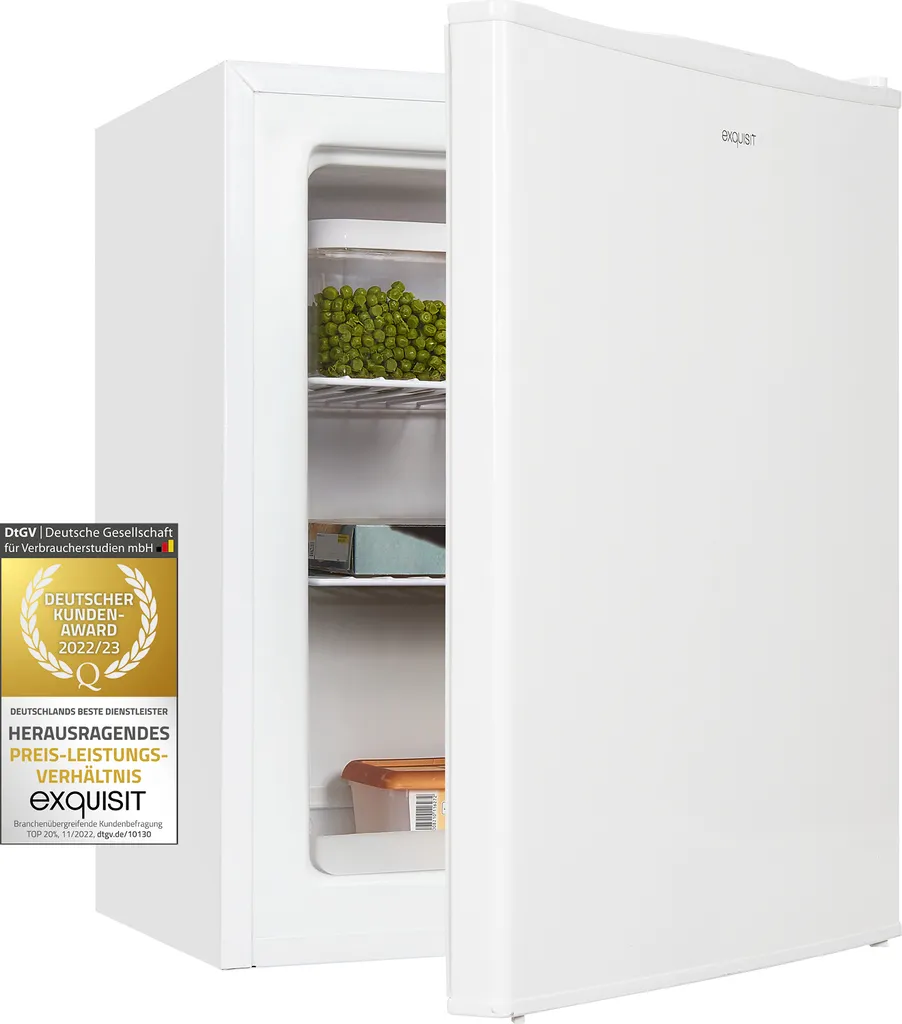 Exquisit Mini Gefrierschrank GB60-150E WeissPV | 42 L Volumen | EEK: E | Weiß 3 Exquisit Mini Gefrierschrank GB60-150E WeissPV | 42 L Volumen | EEK: E | Weiß