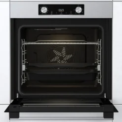 Gorenje BOS 6737 E13X Einbau-Backofen / 77 Liter/Heißluft/ExtraSteam/GentleClose & Open/EcoClean/Air Fry/PizzaMode/PerfectGrill/Teleskopauszüge/Inox-Look, Grau -Angebote Herd Liebe Store 91204a694e80b3e92f1317218f17edf1