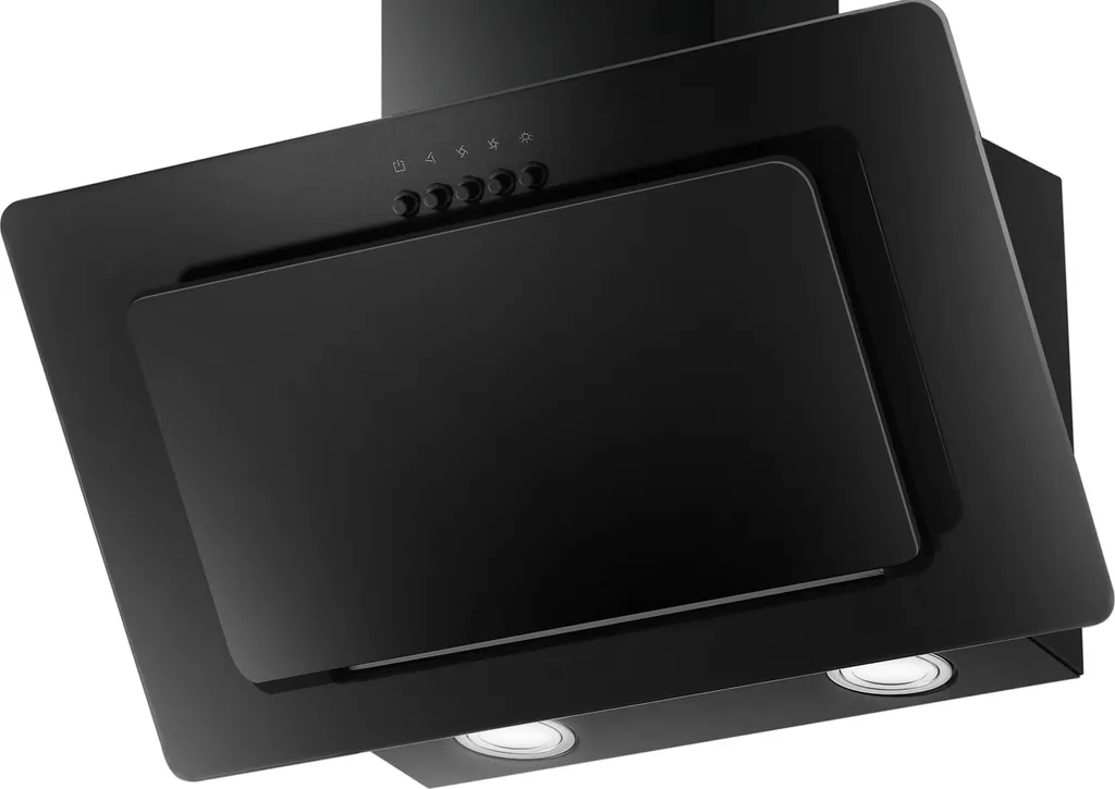 Dunstabzugshaube KH-GSH-60B Glas Schwarz Kopffreihaube LED 60cm Schräg 5 Dunstabzugshaube KH-GSH-60B Glas Schwarz Kopffreihaube LED 60cm Schräg - Image 3