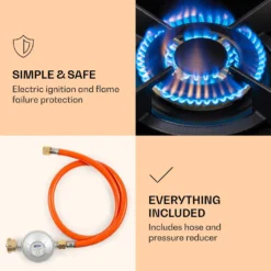 Klarstein Gaskochfeld Einbau Gasherd - Messing-Brenner - Erdgas/Propangas - Glaskeramik - Automatische Abschaltung - Topfträger Aus Gusseisen - 30 Cm - 1-flammig - Weiß Einbau Gas Kochfeld Gasherd 1 Kochfeld Herdplatte Kochplatte Einbaukochfeld -Angebote Herd Liebe Store 917a5f967876e8b30779b7267a0fbc1a