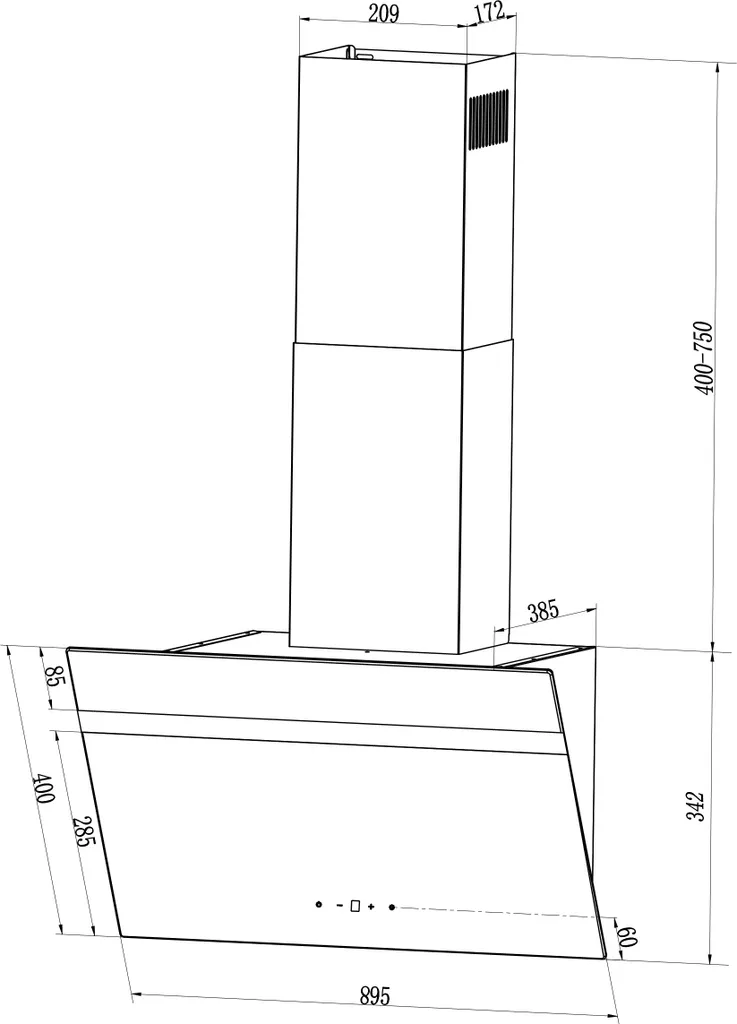 PKM Dunstabzugshaube Mit Randabsaugung Kopffreihaube S20-90 AWTY Weiß 90 Cm 7 PKM Dunstabzugshaube Mit Randabsaugung Kopffreihaube S20-90 AWTY Weiß 90 Cm - Image 5
