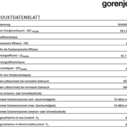 Gorenje - WHI649EXBG - Dunstabzugshaube - 60 Cm - Schwarz -Angebote Herd Liebe Store 935f3a37b5b1c8e0cad11d74084bc36b