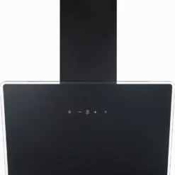 Respekta Dunstabzugshaube 60cm Kopffreihaube Schräghaube Schwarz A++ Umluft LED