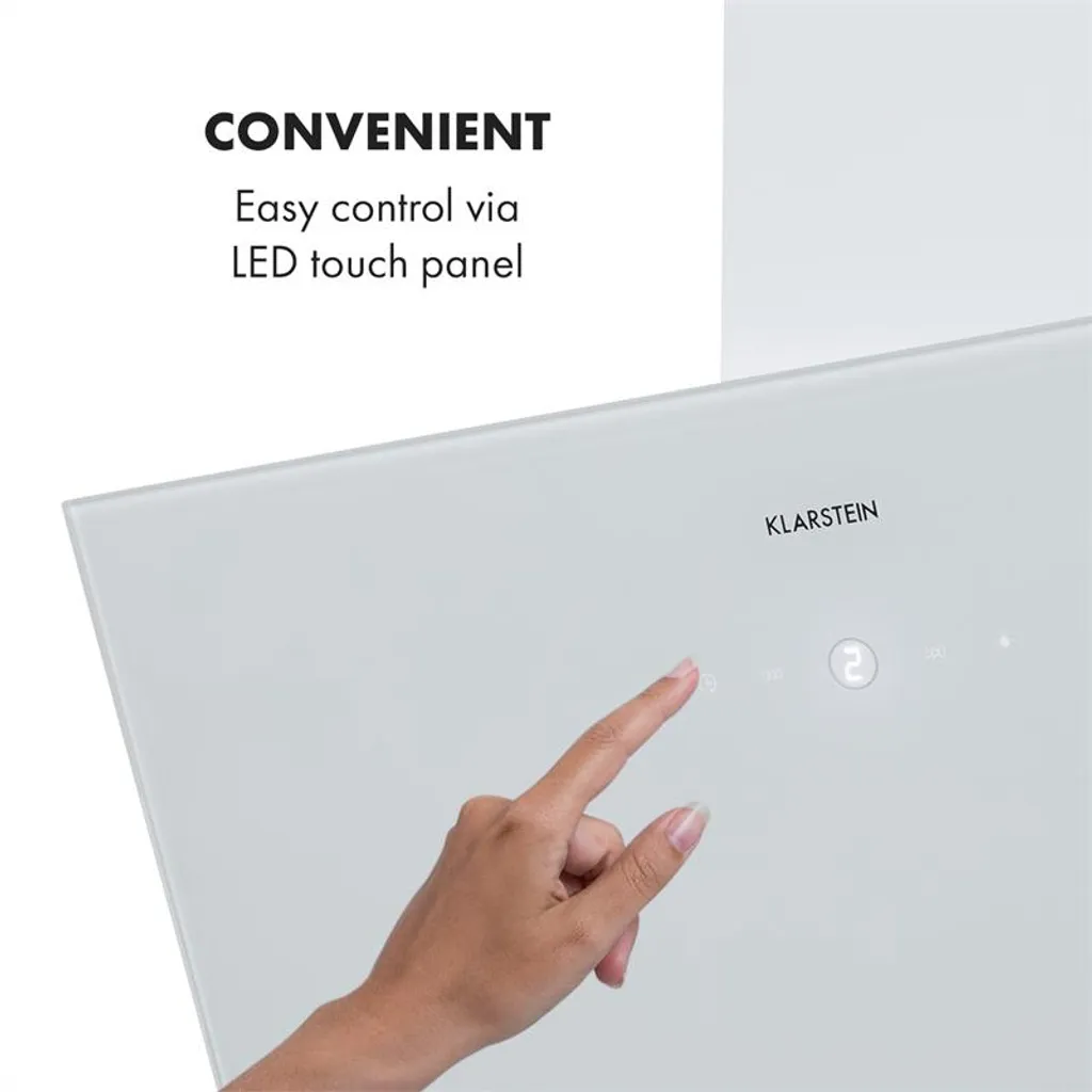 Laurel 60 Dunstabzugshaube 60cm Abluft: 350 M³/h LED Touch Weiß 6 Laurel 60 Dunstabzugshaube 60cm Abluft: 350 M³/h LED Touch Weiß - Image 4