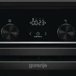 Gorenje GEIT5C 60 BPG Elektro-Standherd Mit Induktionskochfeld - 50 Cm - 70 Liter - Kindersicherung - Schnellaufheizung - AirFry - Pizzamodus 300°C - Teleskopauszüge - AquaClean - BridgeZone - Schwarz -Angebote Herd Liebe Store 9508577cb751d4fe5c96f1465eba014a