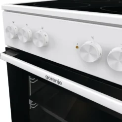 Gorenje GEC5A 21 WG Elektro-Standherd - Freistehend - Weiß - Glaskeramik-Kochfeld - 74 Liter - PerfectGrill - Pizzamodus 300°C - AquaClean -Angebote Herd Liebe Store 9858a120080e4e85fcbdbd8d14c9504d