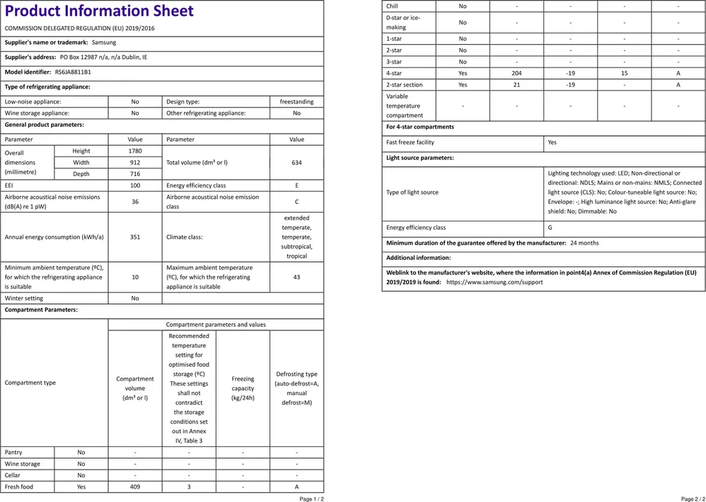 Samsung RS6JA8811B1/EG Side-by-Side - Schwarz 12 Samsung RS6JA8811B1/EG Side-by-Side - Schwarz - Image 10