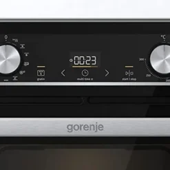 Gorenje Einbaubackofen-Set OptiBake Black Steam Pyro Set - 77L - Heißluft - Pyrolyse-Reinigung - ExtraSteam - GentleClose - AirFry - Pizzamode 300°C - PerfectGrill - Induktions-Kochfeld Mit BridgeZone -Angebote Herd Liebe Store 990e5a2b6d8cd0297834273890d2fca0