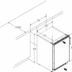 PKM Unterbau Kühlschrank Kühlgerät Mit 3*** Gefrierfach KS 82.3 UB 83 Liter -Angebote Herd Liebe Store 99f1f624bf7691c762f0da7ef3d98035