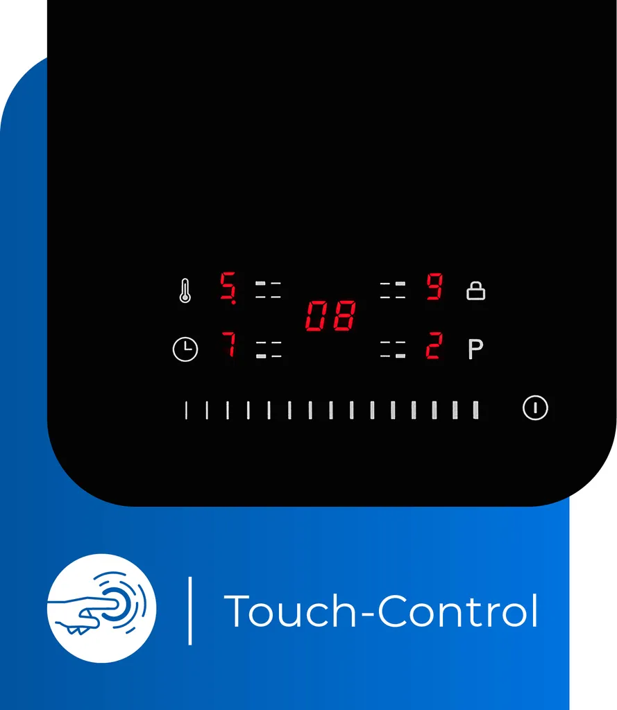 Exquisit Induktionskochfeld EKI 802-19 S | Timer | Restwärmeanzeige | Schwarz 5 Exquisit Induktionskochfeld EKI 802-19 S | Timer | Restwärmeanzeige | Schwarz - Image 3