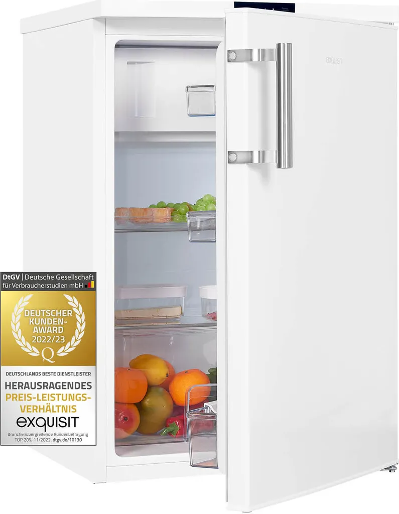 Exquisit Kühlschrank KS16-4-HE-010D Weiss | 120 L Nutzinhalt | Weiß 3 Exquisit Kühlschrank KS16-4-HE-010D Weiss | 120 L Nutzinhalt | Weiß