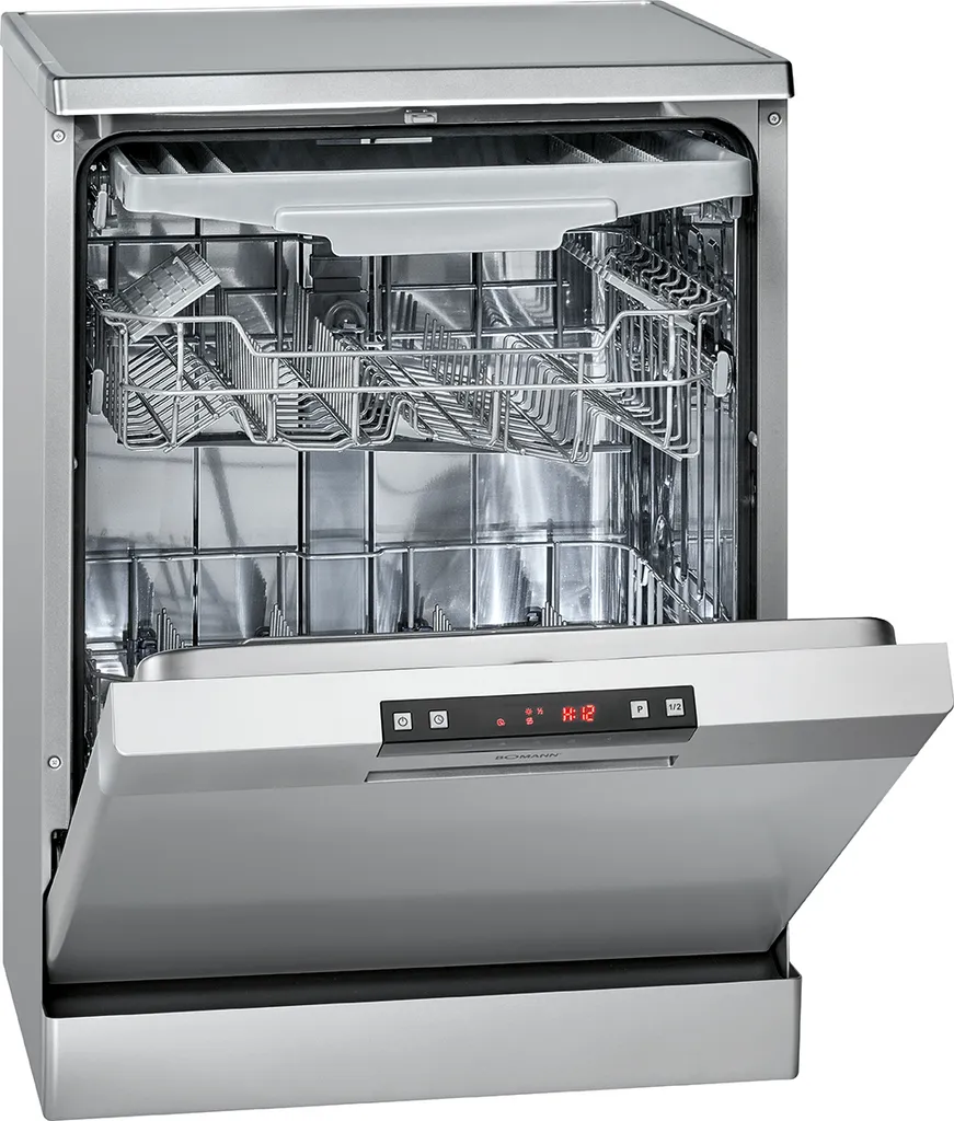 Bomann Geschirrspüler GSP 7410 Silber, Stand / Unterbaufähig, 60 Cm Ausführung, 14 Maßgedecke, 6 Programme, LED- Display 5 Bomann Geschirrspüler GSP 7410 Silber, Stand / Unterbaufähig, 60 Cm Ausführung, 14 Maßgedecke, 6 Programme, LED- Display - Image 3