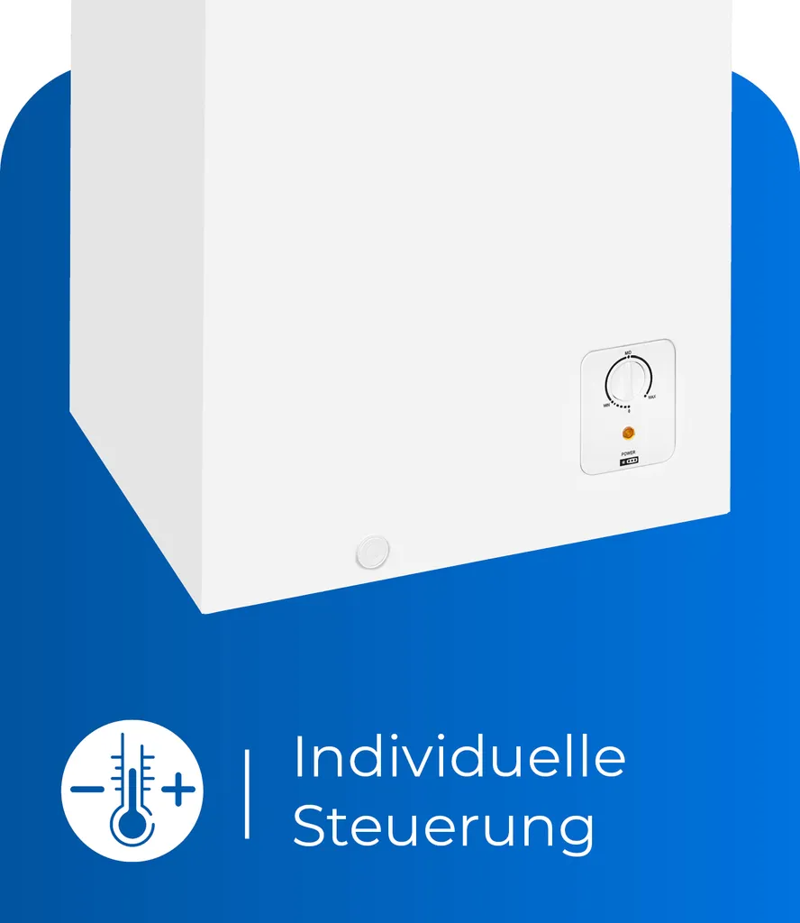 Exquisit Gefriertruhe GT100-010E Weiss | 95 L Nutzinhalt | Weiß 6 Exquisit Gefriertruhe GT100-010E Weiss | 95 L Nutzinhalt | Weiß - Image 4