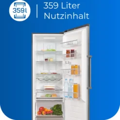 Exquisit Kühlschrank KS360-V-HE-040E Inoxlook | 359 L Nutzinhalt | Edelstahloptik -Angebote Herd Liebe Store 9c8b92a79ba04ece6655cdabcb709983