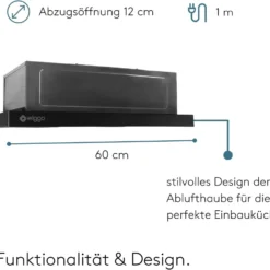 Wiggo Dunstabzugshaube 60cm WE-632ER Schwarz I Flachschirmhaube Für Abluft Oder Umluft Dunstabzug 300m³/h Mit LED-Beleuchtung I Einbau-Dunstabzugshaube Inkl. Fettfilter & 2× Kohlefilter 13 Wiggo Dunstabzugshaube 60cm WE-632ER Schwarz I Flachschirmhaube Für Abluft Oder Umluft Dunstabzug 300m³/h Mit LED-Beleuchtung I Einbau-Dunstabzugshaube Inkl. Fettfilter & 2× Kohlefilter -Angebote Herd Liebe Store 9f307e2b987761b96e7d03c0aba83eca