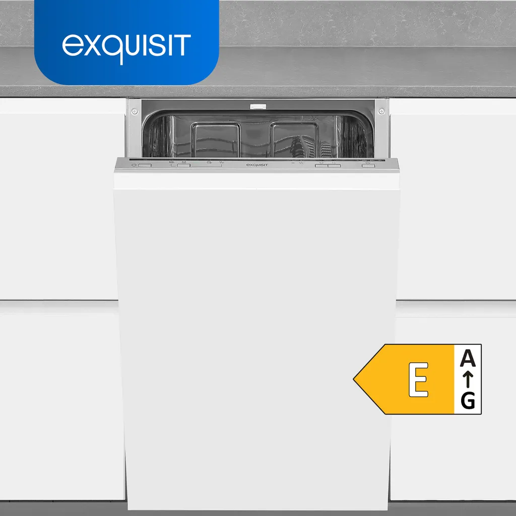Exquisit Einbaugeschirrspüler EGSP1009-E-030E Silber | Vollintegriert | 9 Gedecke | Silber 4 Exquisit Einbaugeschirrspüler EGSP1009-E-030E Silber | Vollintegriert | 9 Gedecke | Silber - Image 2
