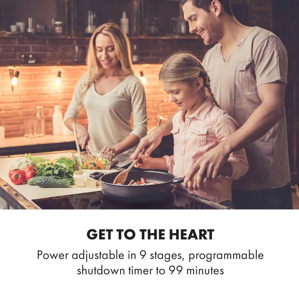 Klarstein Induktionskochfeld Einbaukochfeld Autark 60cm - 3 Zonen - FlexZone - 6600 W 9 Leistungsstufen Paella Zone Glaskeramik - Schwarz Einbau Glaskeramikkochfeld 3 Kochfelder Platten Elektro Einbaukochfeld Induktion Kochfeld Induktion 4 Klarstein Induktionskochfeld Einbaukochfeld Autark 60cm - 3 Zonen - FlexZone - 6600 W 9 Leistungsstufen Paella Zone Glaskeramik - Schwarz Einbau Glaskeramikkochfeld 3 Kochfelder Platten Elektro Einbaukochfeld Induktion Kochfeld Induktion - Image 2