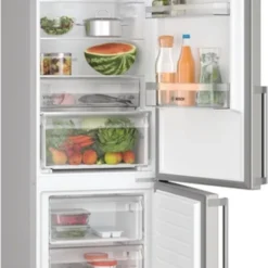 Bosch Serie | 4 Freistehende Kühl-Gefrier-Kombination Mit NoFrost 203 X 60 Cm Edelstahl (mit Antifingerprint) KGN39VIBT